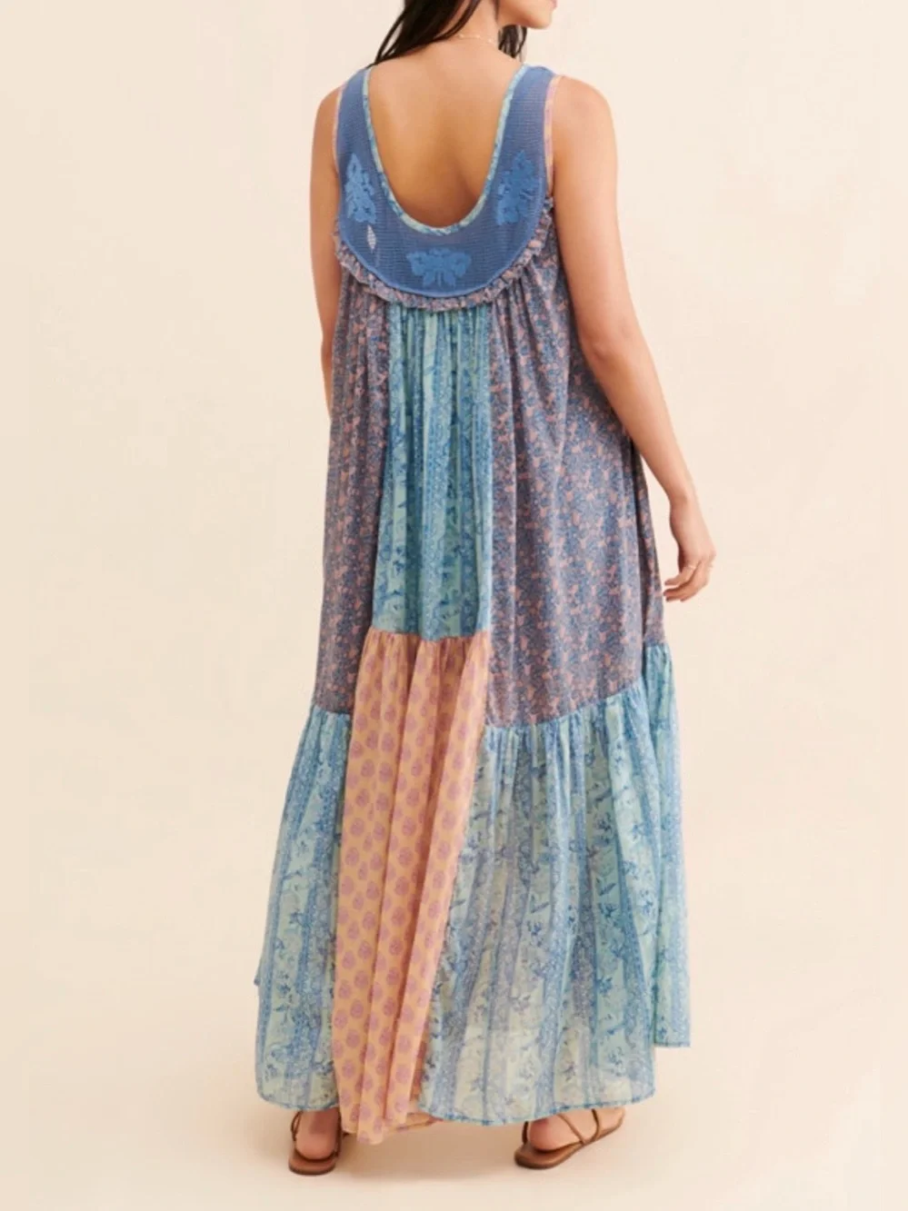 Free People Lost Palms Craft Maxi Dress | Size S
